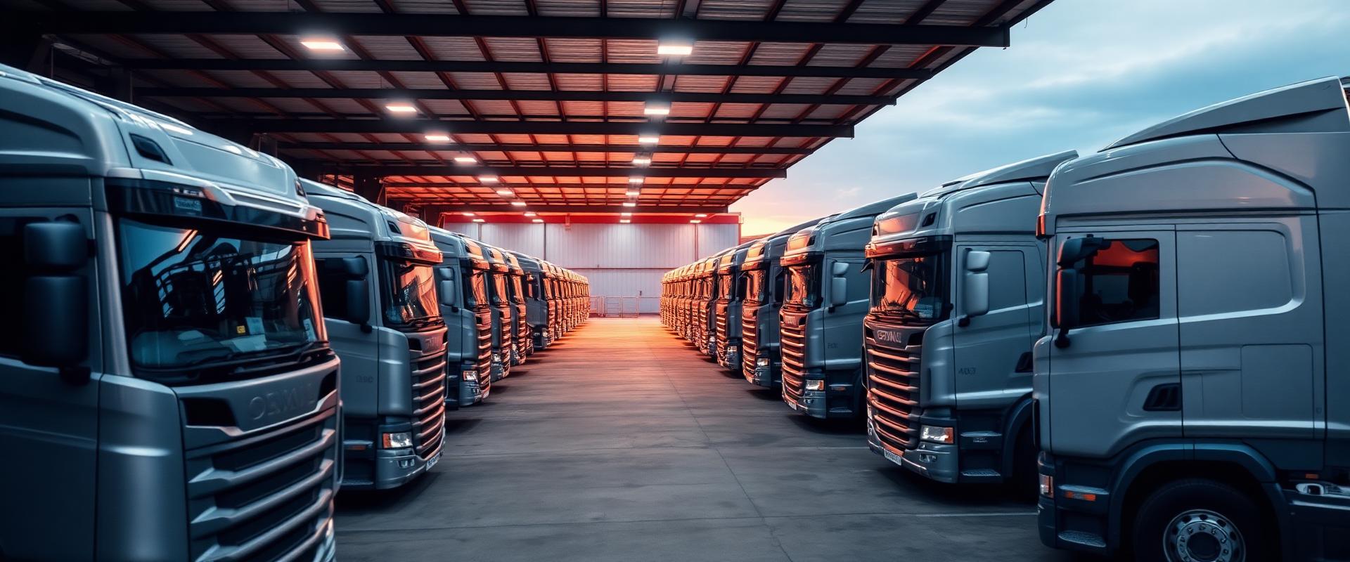 AHS Haulage fleet at the depot